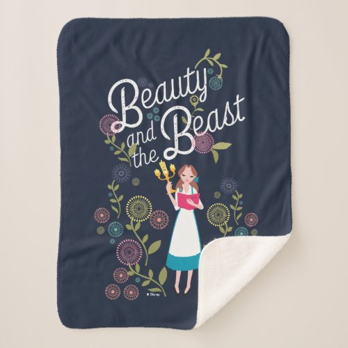 Belle  Beauty And The Beast Sherpa Blanket