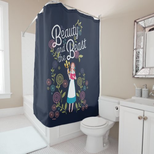 Belle  Beauty And The Beast Shower Curtain