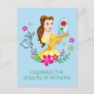 Belle Belle And Her Christmas Rose Holiday Postcard