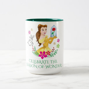 Belle Belle And Her Christmas Rose Two-Tone Coffee Mug
