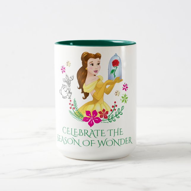 Belle | Belle And Her Christmas Rose Two-Tone Coffee Mug (Center)