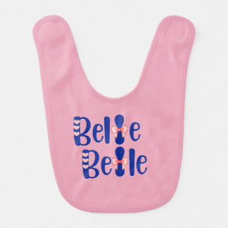 Belle Belle (pretty pretty) body suit Baby Bib