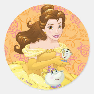 Belle   Besties Chill Together Classic Round Sticker