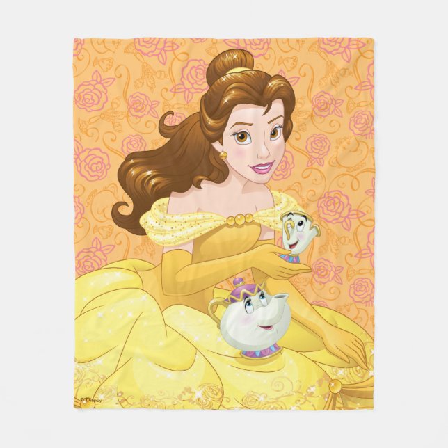 Belle | Besties Chill Together Fleece Blanket (Front)