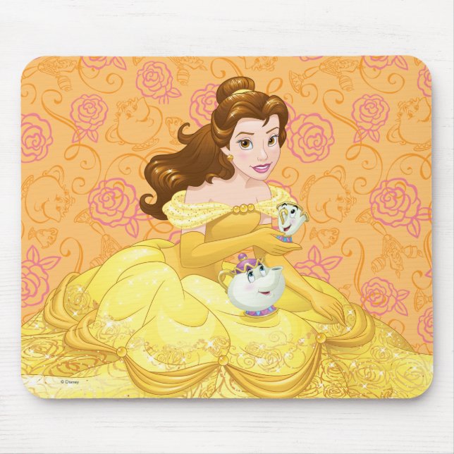 Belle | Besties Chill Together Mouse Pad (Front)