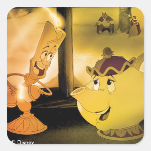 Belle   #bestiesrule square sticker