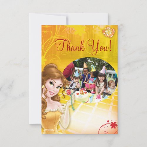 Belle Birthday Thank You Cards