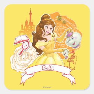 Belle - Caring and Enchanting Square Sticker