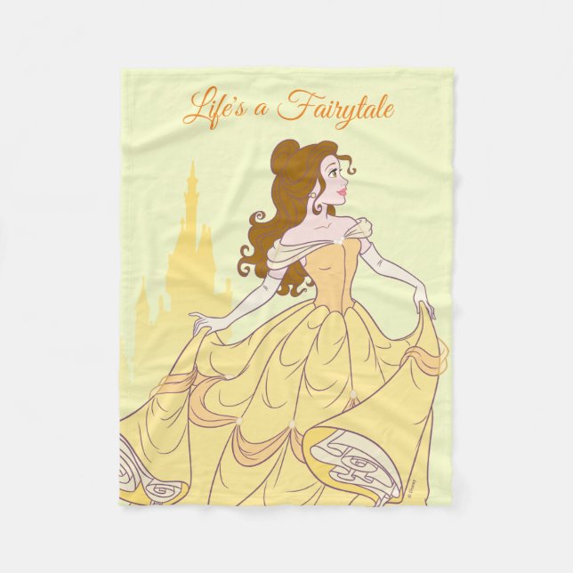 Belle & Castle Graphic Fleece Blanket (Front)