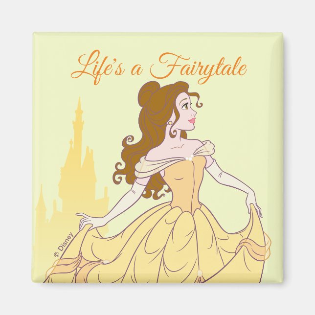 Belle & Castle Graphic Magnet (Front)