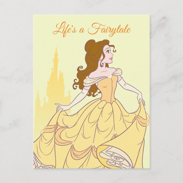 Belle & Castle Graphic Postcard (Front)