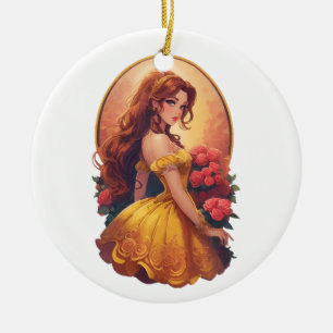Belle  ceramic ornament