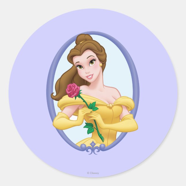 Belle Classic Round Sticker (Front)