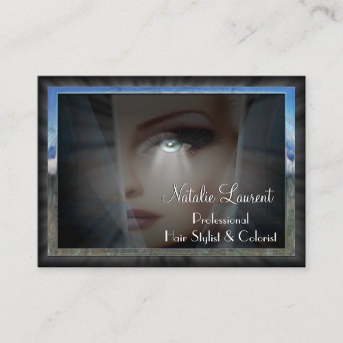 Belle Dame Unique Hairstylist Salon Professional Business Card Template