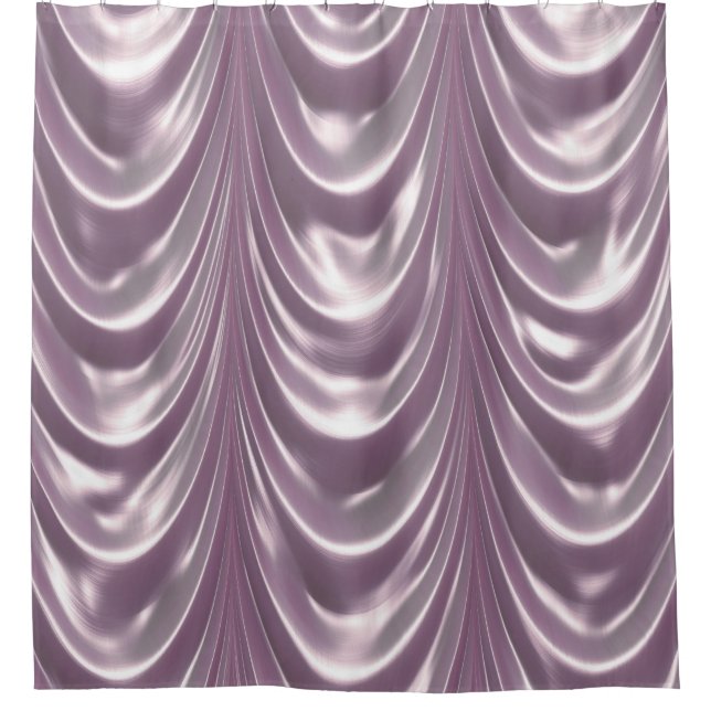 Belle Drape Lavender Rue Elegant Pattern Shower Curtain (Front)
