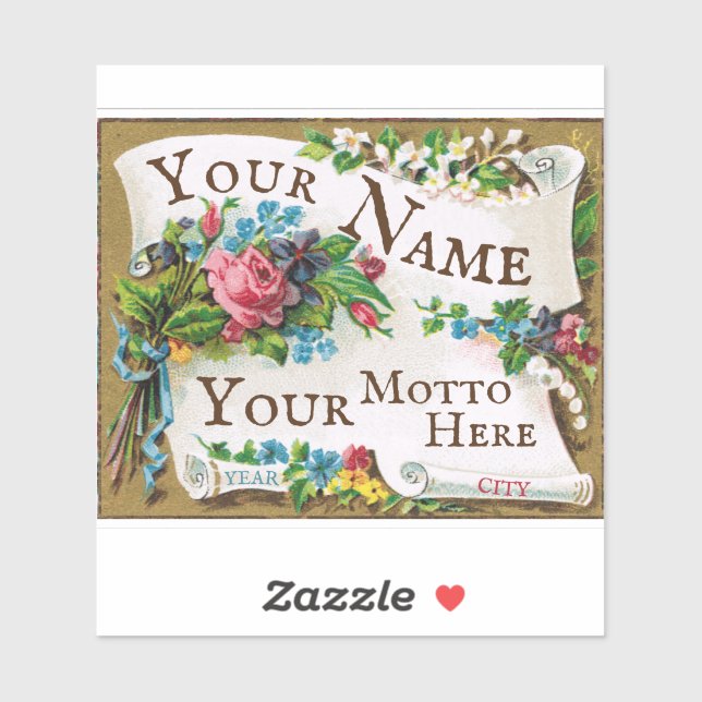 Belle Epoch French Perfume Blank Frame Sticker (Sheet)