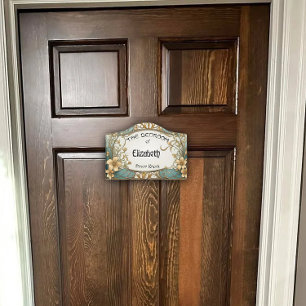 Belle Époque Blooming Door Sign