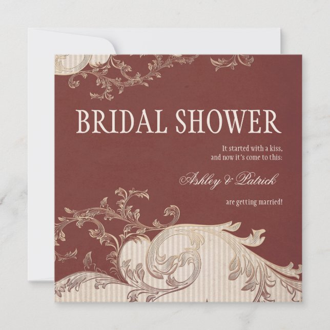 Belle Epoque Bridal Shower Invitation (Front)