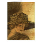 Belle époque, gold and black, victorian lady, (Front)