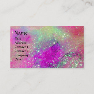 BELLE EPOQUE / LADIES WITH COLORFUL FEATHERS BUSINESS CARD