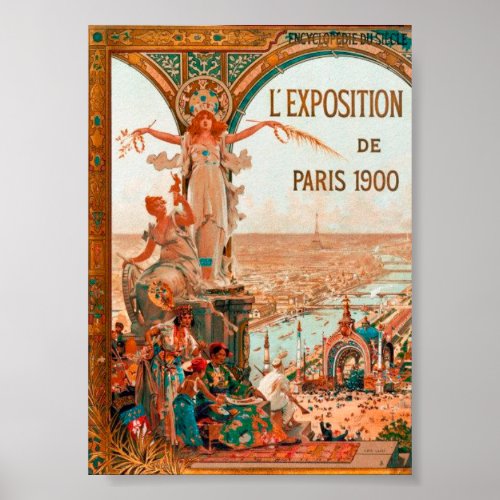 Belle poque   Paris 1900 Exposition Universelle Poster