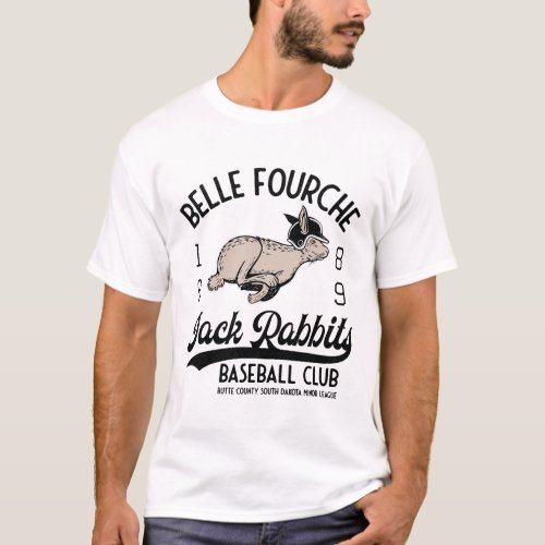Belle Fourche Jack Rabbits Retro Minor League Base T_Shirt