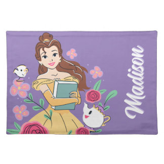 Belle & Friends Bookish Blooms Cloth Placemat