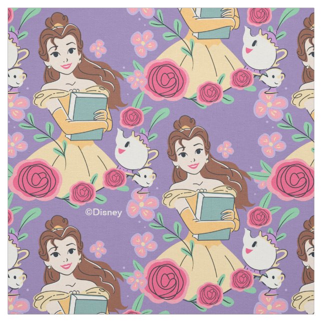Belle & Friends Bookish Blooms Fabric (Swatch)