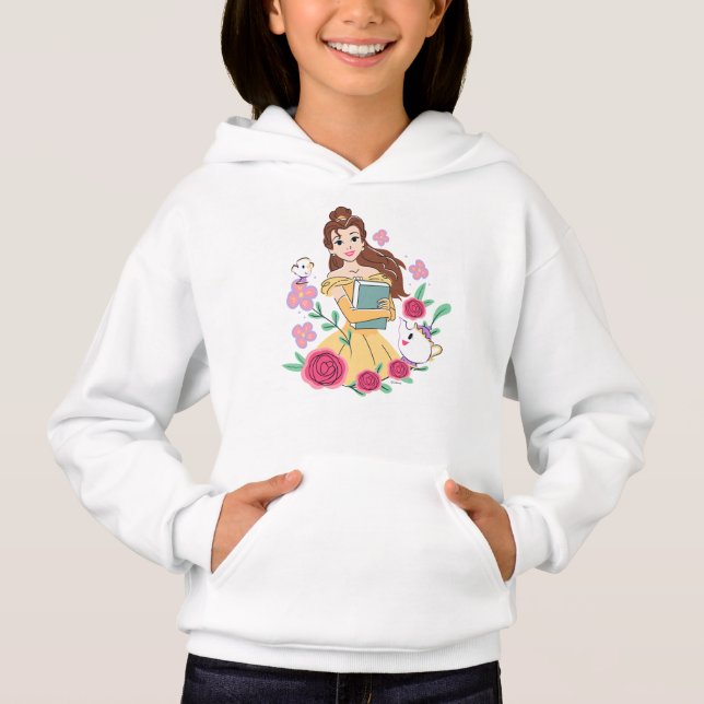 Belle & Friends Bookish Blooms Hoodie (Front)