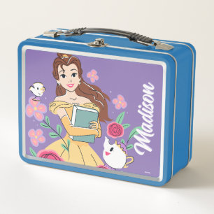 Belle & Friends Bookish Blooms Metal Lunch Box