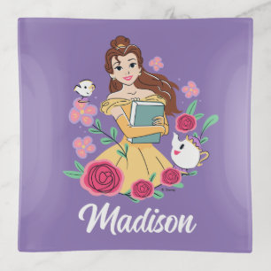Belle & Friends Bookish Blooms Trinket Tray