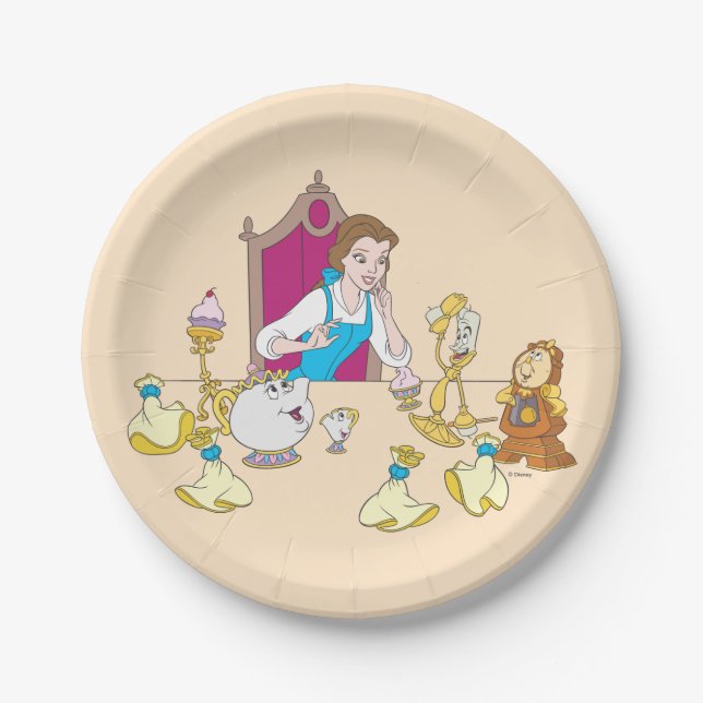 Belle & Friends Paper Plates (Front)
