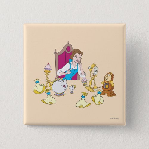 Belle  Friends Pinback Button