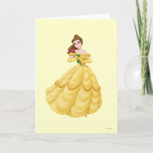 Belle Holding Rose Card