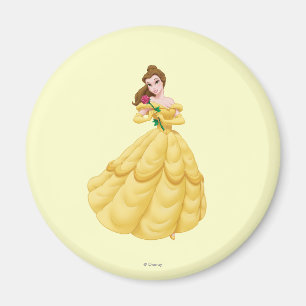 Belle Holding Rose Magnet