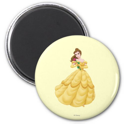 Belle Holding Rose Magnet