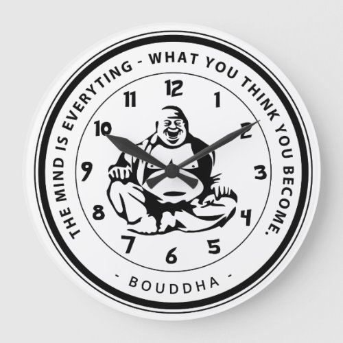 Belle horloge murale inspiration Bouddha Large Clock