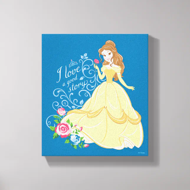 Belle | I Love A Good Story Canvas Print
