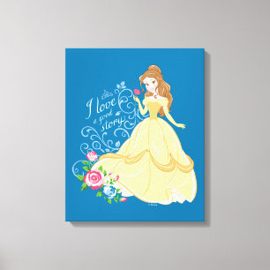 Belle   I Love A Good Story Canvas Print