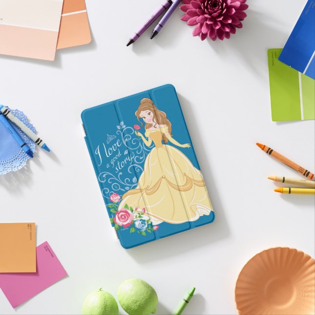 Belle | I Love A Good Story iPad Mini Cover (In Situ)
