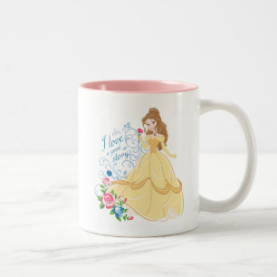 Belle I Love A Good Story Two-Tone Coffee Mug