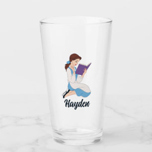 Belle in a Book Glass