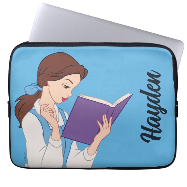 Belle in a Book Laptop Sleeve (Front)