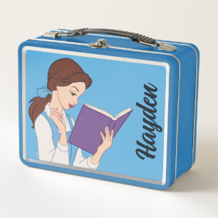 Belle in a Book Metal Lunch Box