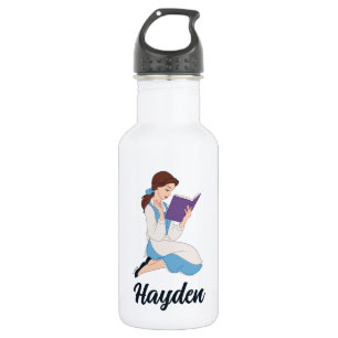 Belle in a Book Stainless Steel Water Bottle