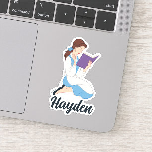 Belle in a Book Sticker