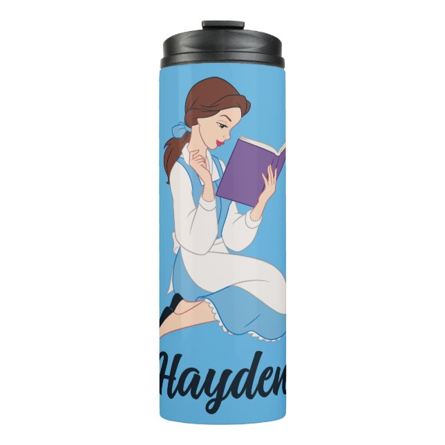 Belle in a Book Thermal Tumbler (Front)