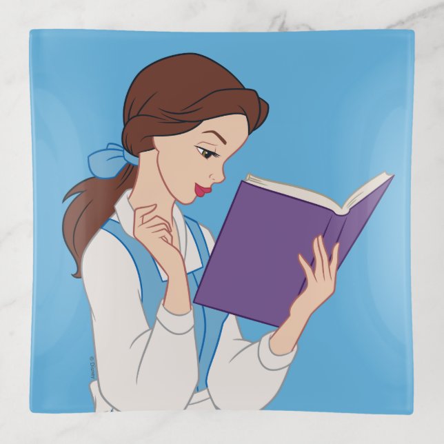 Belle in a Book Trinket Tray (Front)