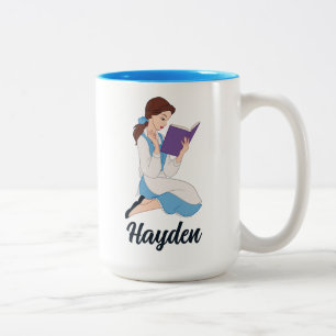 Belle in a Book Two-Tone Coffee Mug