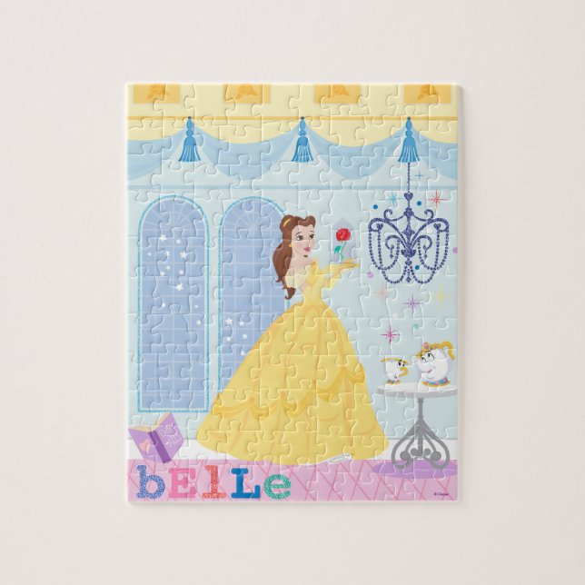 Belle in the Castle With The Rose Jigsaw Puzzle (Vertical)